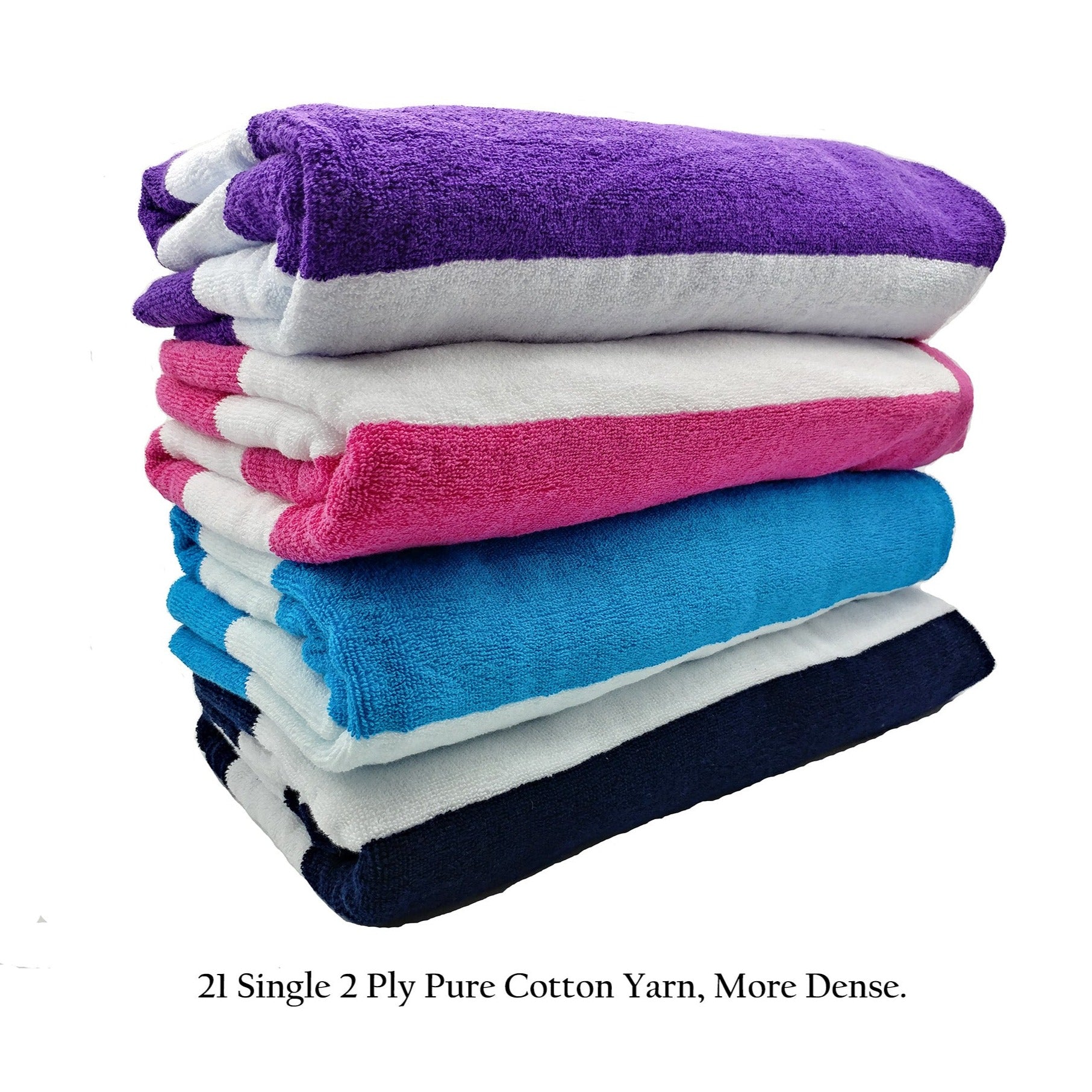 Personalized Terry Cabana Beach Towels Main image