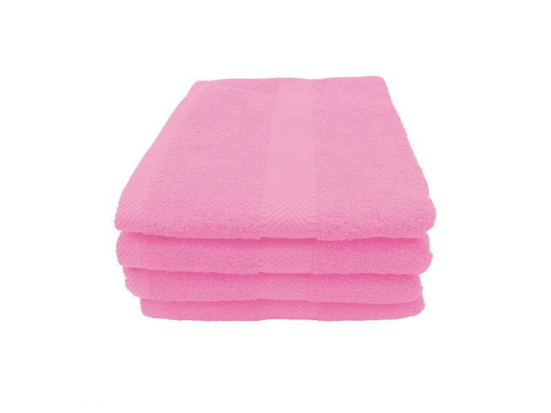 Terry Cotton Bath Towels - Set of 4 - bath towel wrap with straps